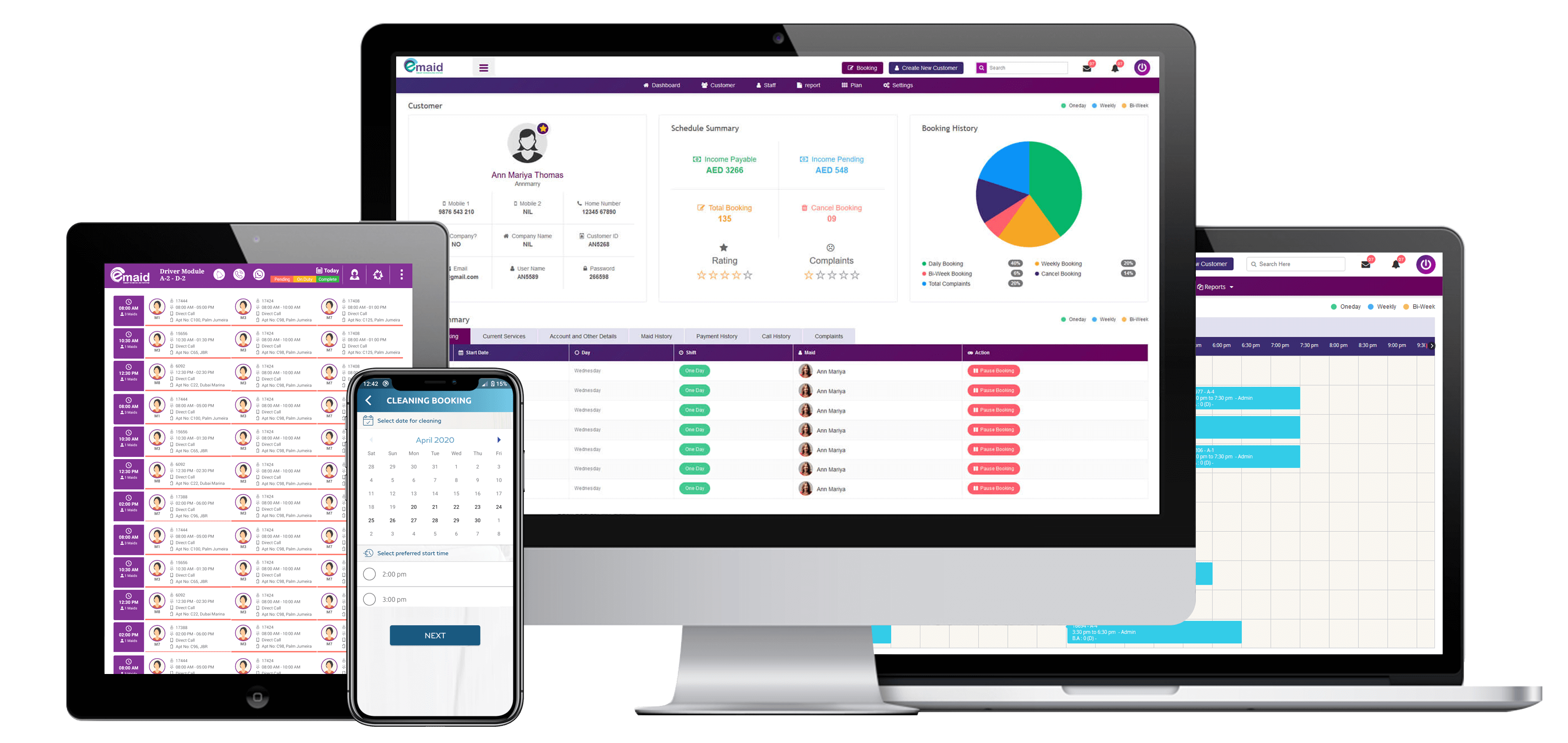 Maid Scheduling Software